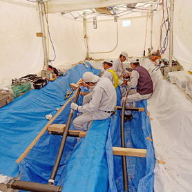 2019 年 岡山県メガソーラー: 77kV ケーブル、接続工事